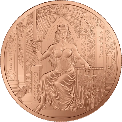 2026 Germania Lady Germania 1/2 oz Copper Round (Copy)
