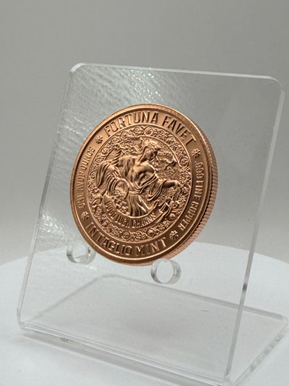 Intaglio Mint good luck charms 1 oz copper round obverse