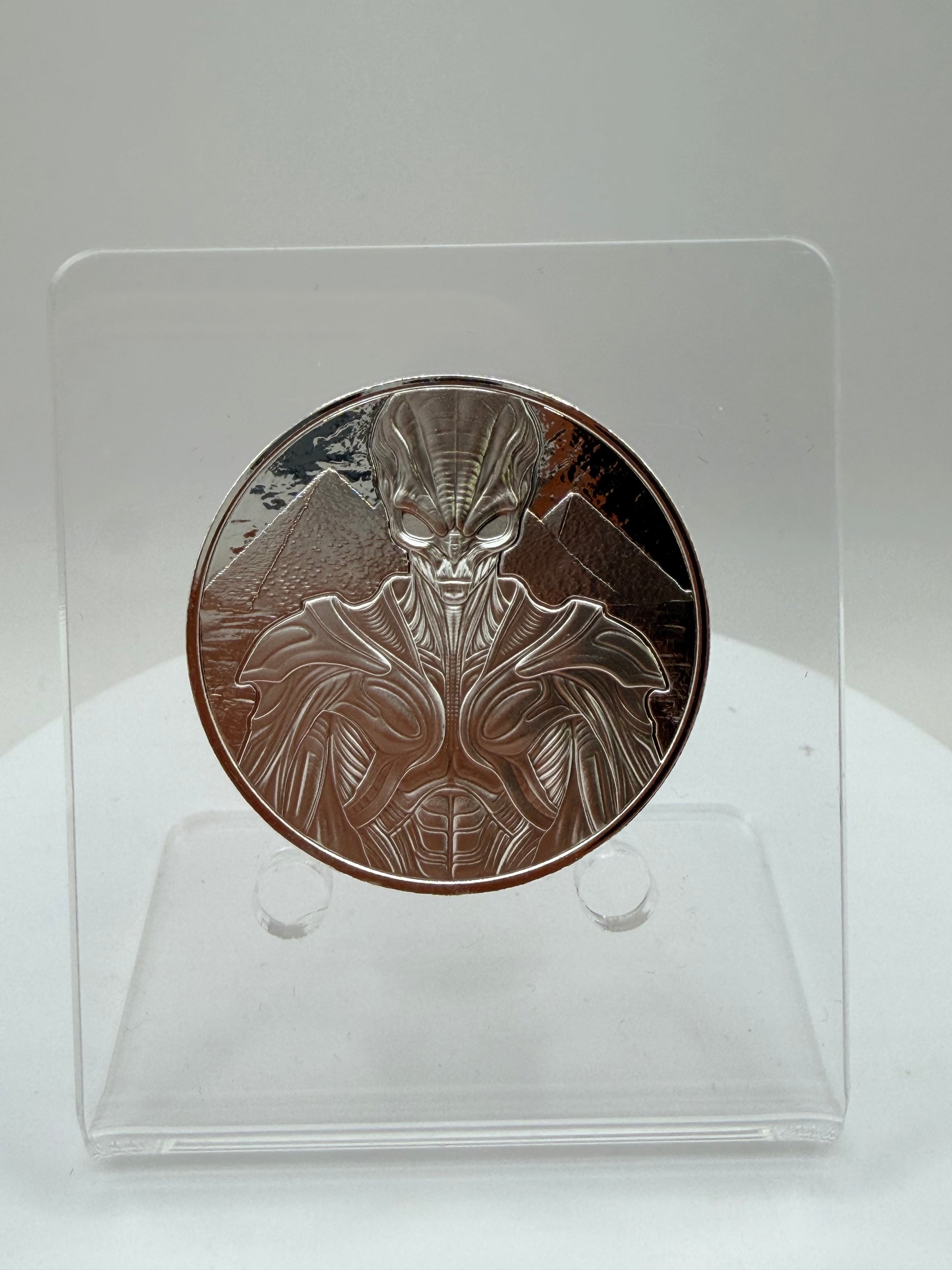 Alien Architect 2025 Samoa 1 oz silver bullion round front view
