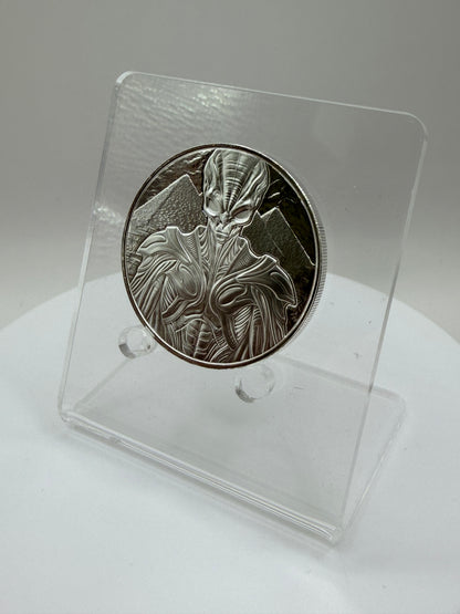1 oz .999 fine silver Alien Architect collectible round