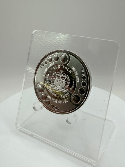 High detail extraterrestrial silver bullion collectible