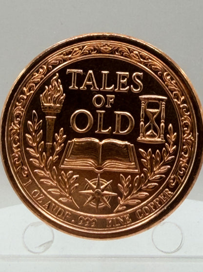 Tales of Old collectible copper round reverse artwork
