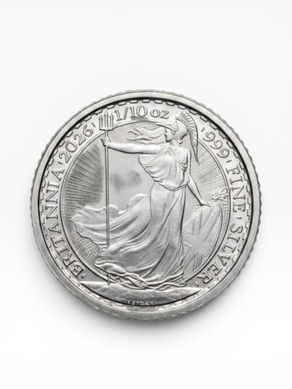 2026 Britannia 1/10 oz .999 Fine Silver Coin | Royal Mint Bullion