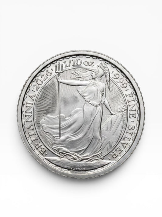 2026 Britannia 1/10 oz .999 Fine Silver Coin | Royal Mint Bullion
