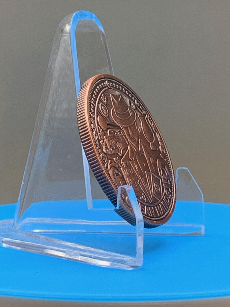 clean hands dirty money 1 oz copper round – .999 fine copper collectible gangster tribute coin